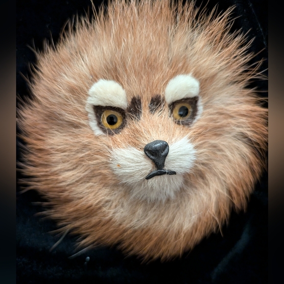 Vintage 50's Mink "fox" broach Pin Jewelry S - Picture 5 of 6